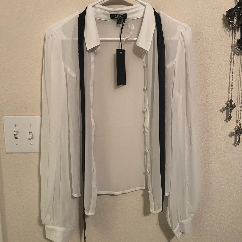 widow chiffon blouse top 🖤